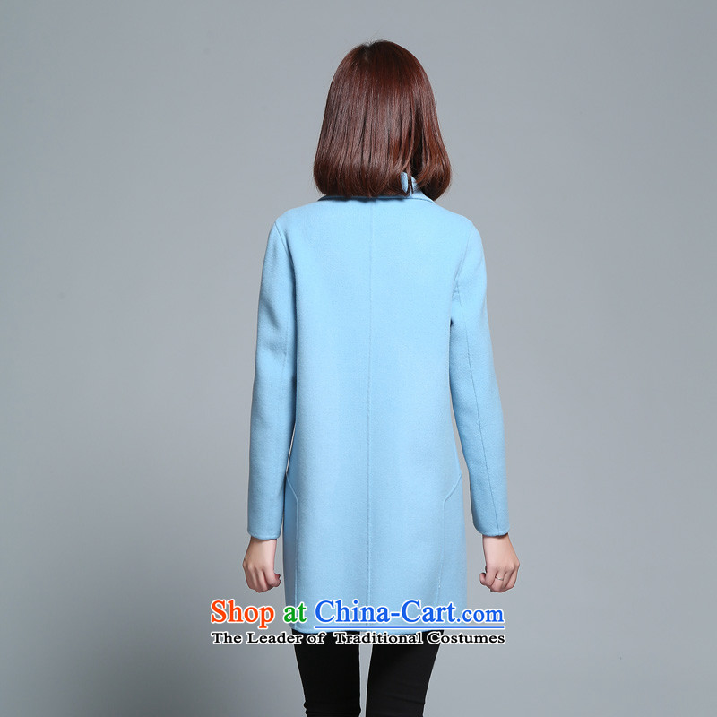 The Polar ice (JIDIXUE) new two-sided) fall? woolen coat female gross butted? Long JDX15Q005 GREEN M polar ice (JIDIXUE) , , , shopping on the Internet