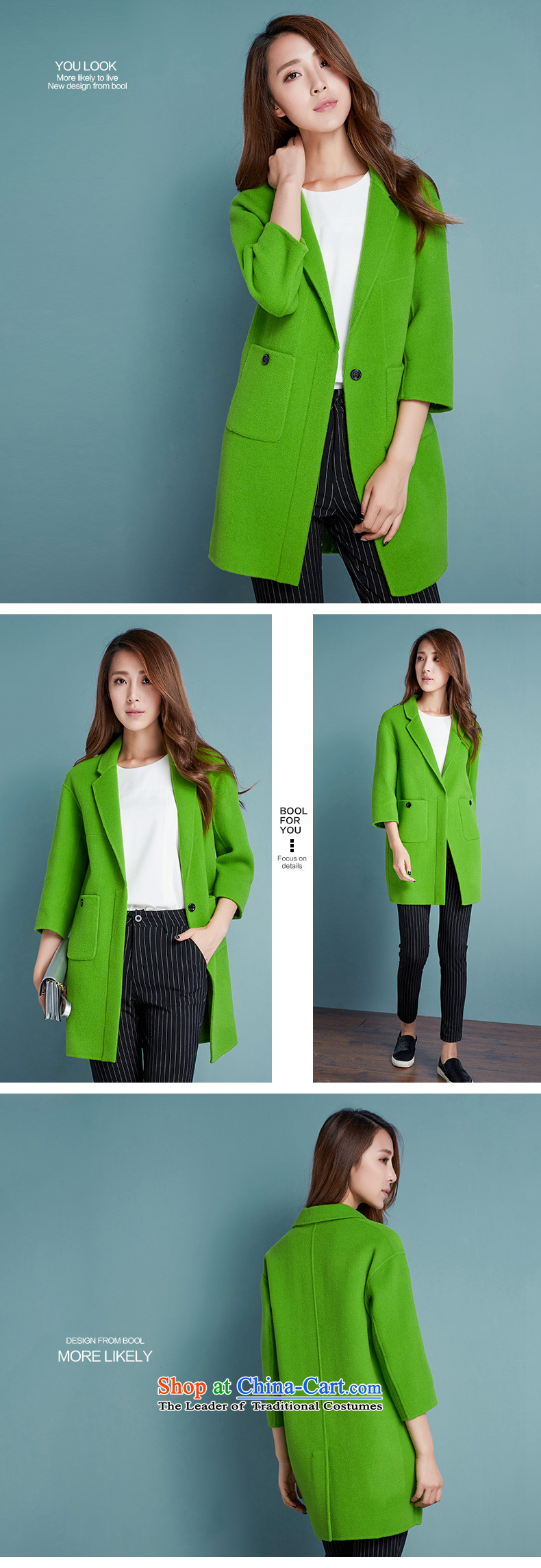 Barbara Euro 2015 Autumn new hand washable wool double-side suit coats, long hair? coats Yu blue L picture, prices, brand platters! The elections are supplied in the national character of distribution, so action, buy now enjoy more preferential! As soon as possible.