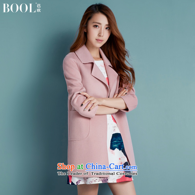Barbara Euro 2015 autumn the new President won version hand-double-side jacket? gross long woolen coat and pink , and Europe (BOOL) , , , shopping on the Internet