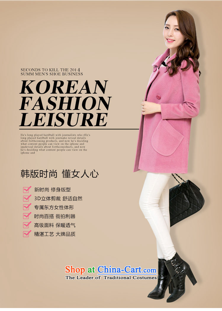 The Korean population spread of autumn and winter 2015 new a wool coat Korean loose pockets sweet gross? female HSM9003 jacket light purple S picture, prices, brand platters! The elections are supplied in the national character of distribution, so action, buy now enjoy more preferential! As soon as possible.