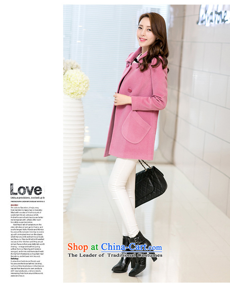 The Korean population spread of autumn and winter 2015 new a wool coat Korean loose pockets sweet gross? female HSM9003 jacket light purple S picture, prices, brand platters! The elections are supplied in the national character of distribution, so action, buy now enjoy more preferential! As soon as possible.