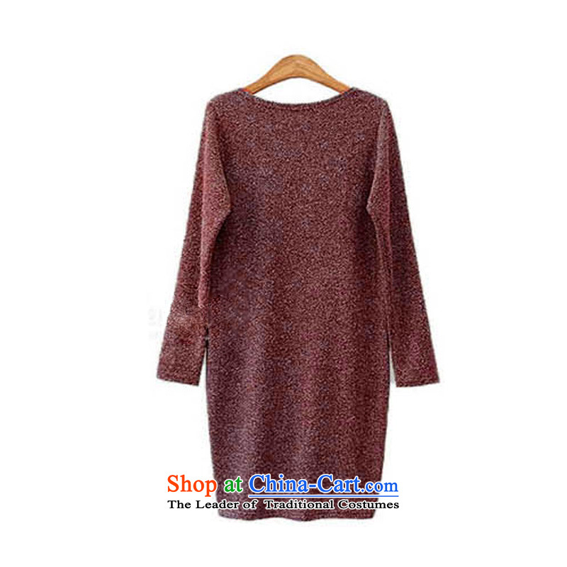 O Ya-ting 2015 autumn and winter new to increase women's code, forming the mm thick dresses video thin Knitted Shirt shirt female wine red 4XL recommends that you, O Jacob 160-180-ting (aoyating) , , , shopping on the Internet