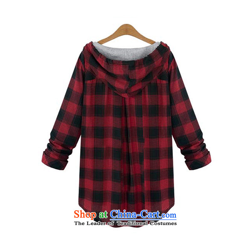 O Ya-ting 2015 autumn and winter new to increase women's code thick mm thin, graphics, lattices sweater in Europe and the long red jacket cardigan latticed 5XL 175-200 recommends that you, O Jacob aoyating Ting () , , , shopping on the Internet