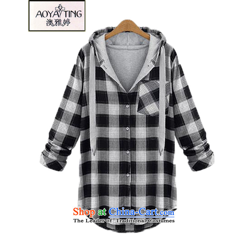 O Ya-ting 2015 autumn and winter new to increase women's code thick mm thin, graphics, lattices sweater in Europe and the long red jacket cardigan latticed 5XL 175-200 recommends that you, O Jacob aoyating Ting () , , , shopping on the Internet