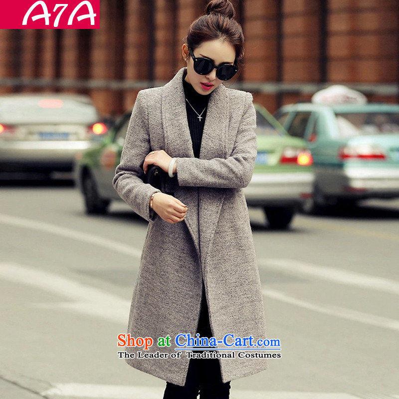 A7a2015 autumn and winter new gross jacket Korean?   in temperament long thick a wool coat girl Michelle in red L 468 temperament video thin ,A7A,,, shopping on the Internet