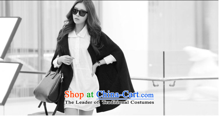 Emperor's gross of female jacket coat? 2015 autumn and winter new pure color in long coats G7485 black L picture, prices, brand platters! The elections are supplied in the national character of distribution, so action, buy now enjoy more preferential! As soon as possible.