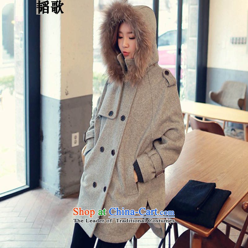 Song Tao thick mm to increase women's code, autumn and winter new sleek hair for long coats)?? jacket LY900 gross XXL135-145 around 922.747, Song Tao , , , shopping on the Internet