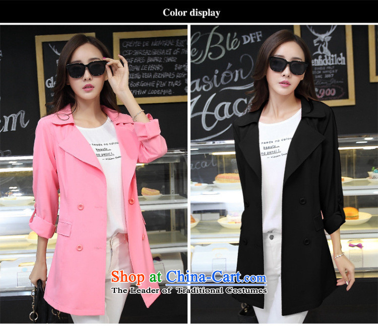 Athena Chu Isabel 200 catties autumn replacing Korean women xl thick mm stylish in double-long thin coat of Sau San video light jacket 1259 Black 5XL( recommendations 180-200 catties) Picture, prices, brand platters! The elections are supplied in the national character of distribution, so action, buy now enjoy more preferential! As soon as possible.