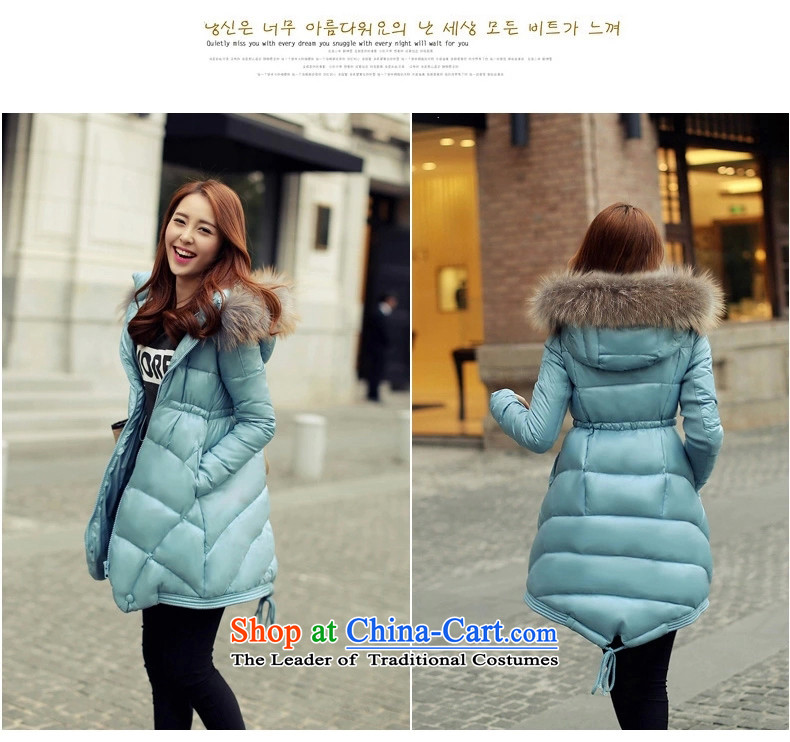 The Korean version of the new txin 2015, larger women Fall/Winter Collections windbreaker cotton jacket to intensify the thick, thin cap graphics loose hair for cotton coat lake blue 880, 145-165 3XL catty picture, prices, brand platters! The elections are supplied in the national character of distribution, so action, buy now enjoy more preferential! As soon as possible.