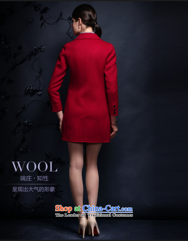 Yuen-core women 2015 winter clothing new long-sleeved Sau San long temperament video thin wool coat jacket coat women? Mui purple XL Photo, prices, brand platters! The elections are supplied in the national character of distribution, so action, buy now enjoy more preferential! As soon as possible.