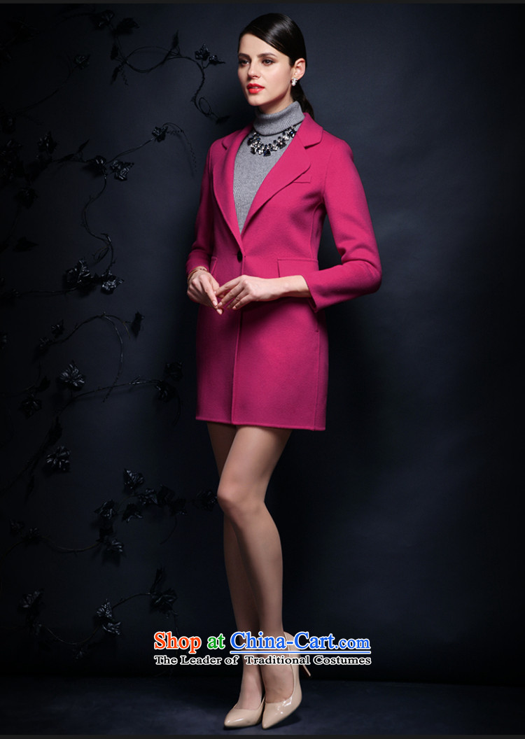 Yuen-core women 2015 winter clothing new long-sleeved Sau San long temperament video thin wool coat jacket coat women? Mui purple XL Photo, prices, brand platters! The elections are supplied in the national character of distribution, so action, buy now enjoy more preferential! As soon as possible.