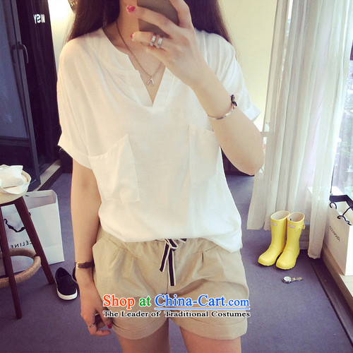 Billion by 2015 summer create new larger female sum female cotton linen short-sleeved shirt relaxd the Commission on Women white XXXL shirts picture, prices, brand platters! The elections are supplied in the national character of distribution, so action, buy now enjoy more preferential! As soon as possible.