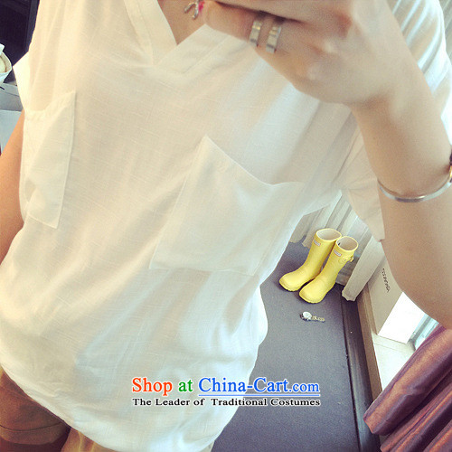 Billion by 2015 summer create new larger female sum female cotton linen short-sleeved shirt relaxd the Commission on Women white XXXL shirts picture, prices, brand platters! The elections are supplied in the national character of distribution, so action, buy now enjoy more preferential! As soon as possible.