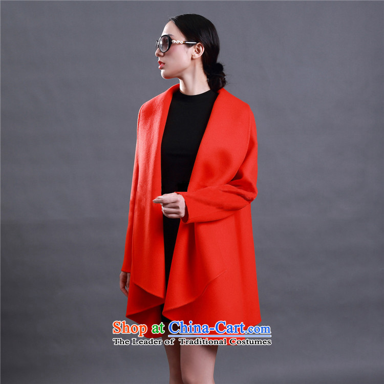 2015 Autumn and winter pearls of wisdom? coats jacket women gross duplex cashmere overcoat western temperament orange coat? M picture, prices, brand platters! The elections are supplied in the national character of distribution, so action, buy now enjoy more preferential! As soon as possible.