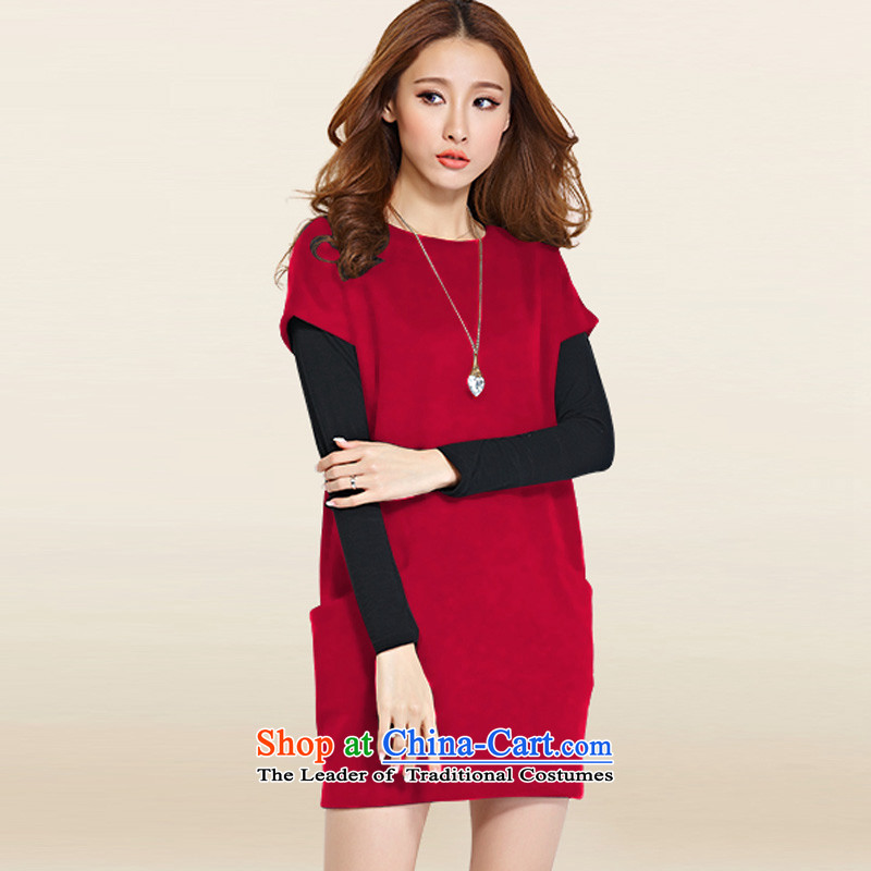 Guinot Alfa Romeo 2015 Autumn replacing the new Korean version of large numbers of ladies dress thick mm loose video thin to two kits xl short skirts bourdeaux XXL 126-135, at Alfa Romeo (JINOMIO) , , , shopping on the Internet