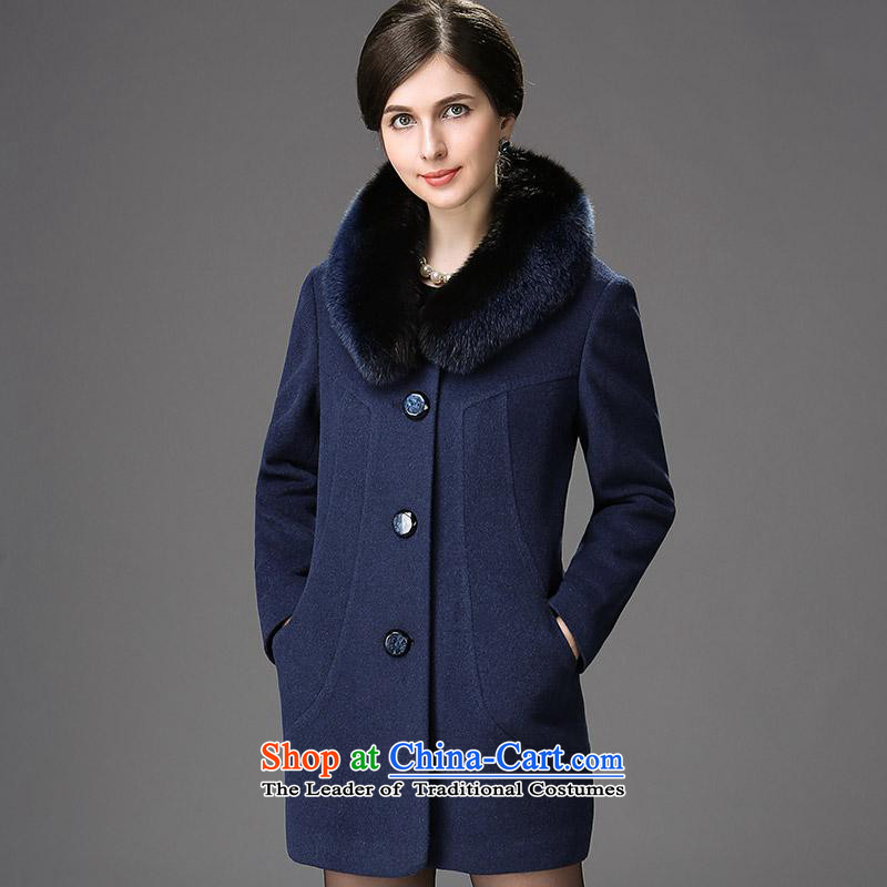 New Products ■ Hengyuan Cheung 2015 women in the elderly in the long hair washable wool coat? a coat mixing, 3-11A, Asia Hengyuan Cheung has been pressed 165/88A/L, shopping on the Internet