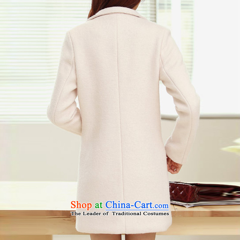 Install the latest Autumn 2015 OEHE, Korean long jacket, Sau San stylish girl video thin lapel long-sleeved gross M,oehe,,, beige coat? Online Shopping