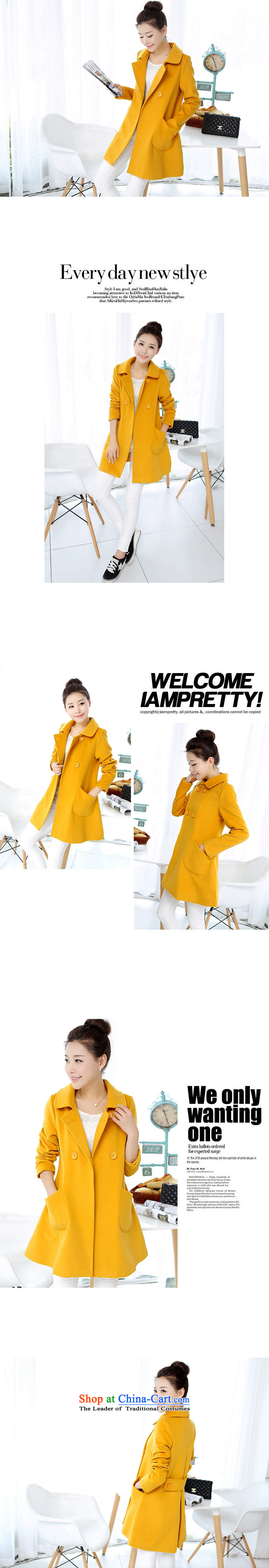 The gross? female jacket Chien autumn 2015 installed new women's windbreaker. Long lapel gross female a wool coat N001 turmeric yellow L picture, prices, brand platters! The elections are supplied in the national character of distribution, so action, buy now enjoy more preferential! As soon as possible.