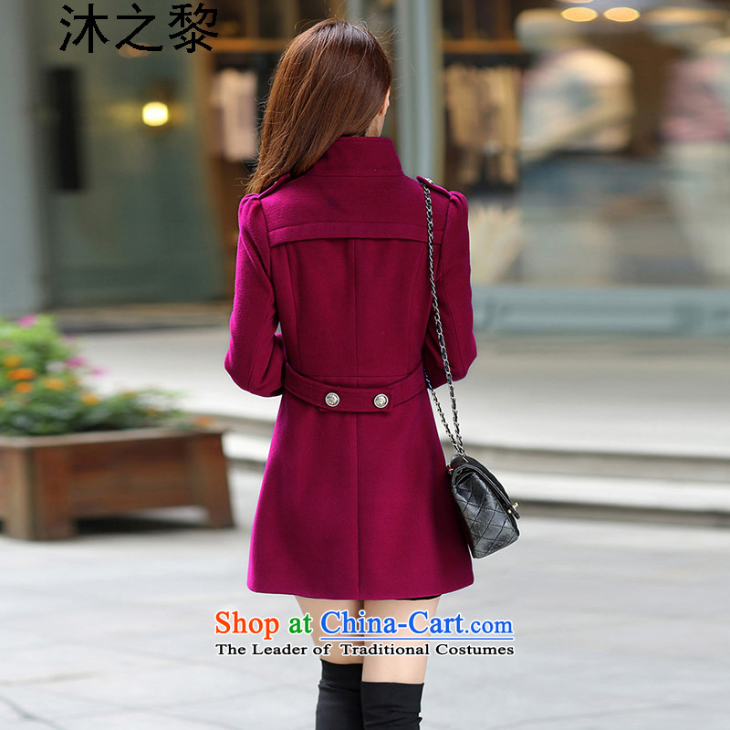 Bathing in the autumn and winter of 2015 Lai new Korean version in a large number of women 8310  XL, wine red MU of Lai , , , shopping on the Internet