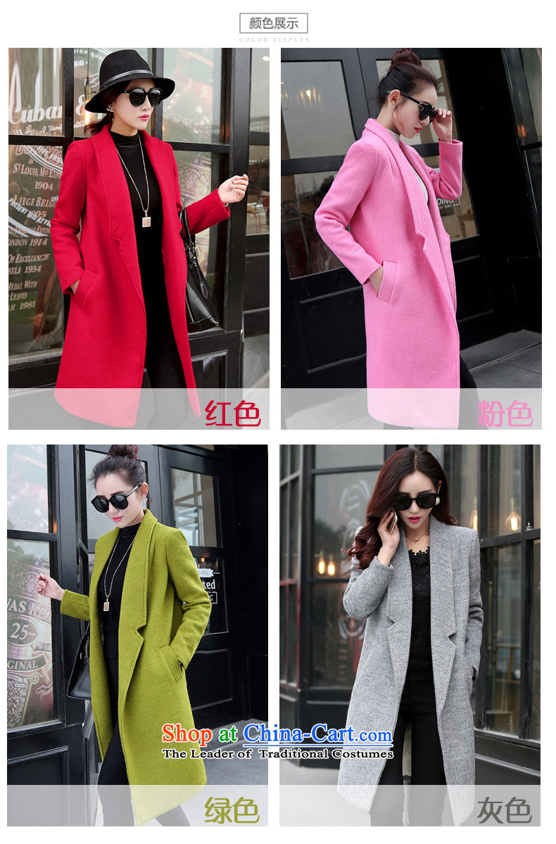 The Autumn Breeze 2015 autumn and winter new Korean Sau San video thin thick plus lint-free long hair? female wool coat jacket Connie sub-jacket? Green M without lint-free pictures, prices, brand platters! The elections are supplied in the national character of distribution, so action, buy now enjoy more preferential! As soon as possible.