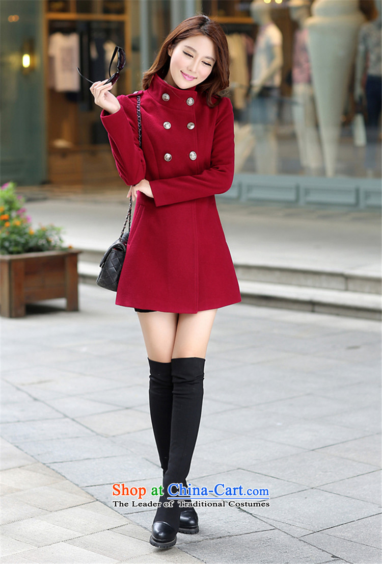 Coco Lee Curtis Institute gross? 2015 winter coats female new women's double-windbreaker. Long hair a wool coat female N002 wine red L picture, prices, brand platters! The elections are supplied in the national character of distribution, so action, buy now enjoy more preferential! As soon as possible.