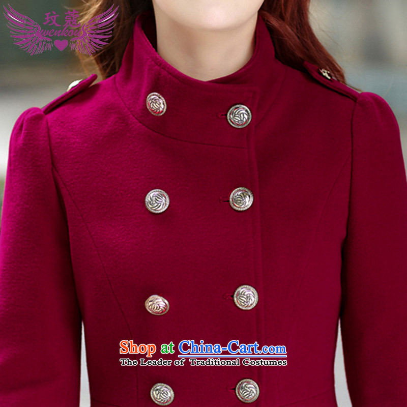 Coco Lee Curtis Institute gross? 2015 winter coats female new women's double-windbreaker. Long hair a wool coat female N002 wine red , L, Coco Lee Curtis Institute , , , shopping on the Internet