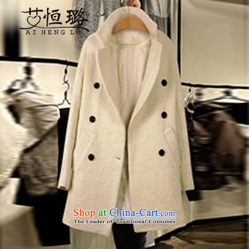 Xu Jialu 2015 Europe HIV hang autumn and winter new stylish girl jackets, long, thick wool coat? m White XXL, HIV Hang Xu Jialu (AI HENG LU) , , , shopping on the Internet