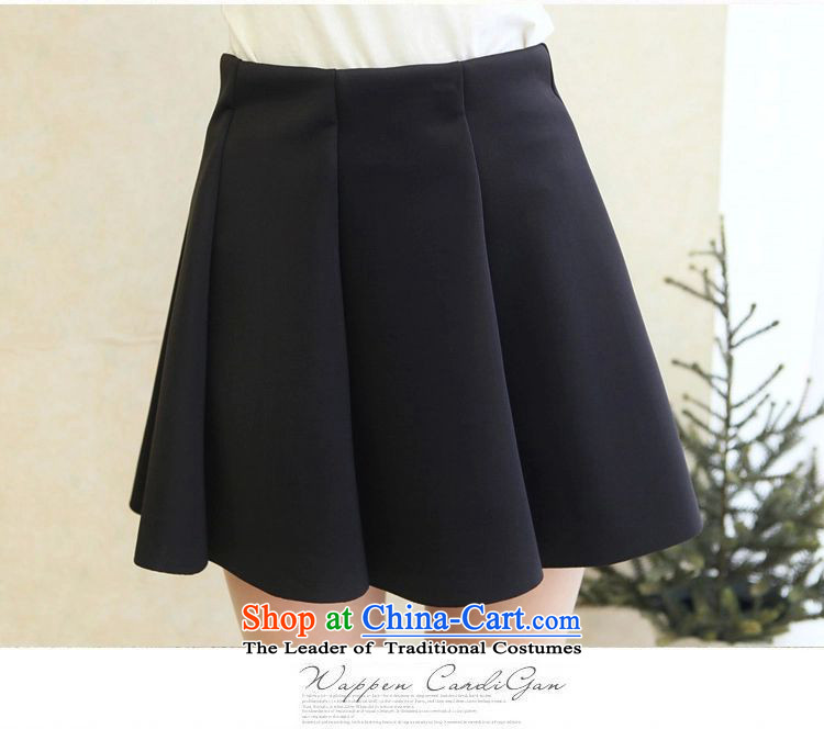 The new large winter code Women Korean thick short skirt A Version field Top Loin of thick sister to increase short skirts 200 catties bon bon thick mm body skirt loose black 3XL code (weight 170-210) picture, prices, brand platters! The elections are supplied in the national character of distribution, so action, buy now enjoy more preferential! As soon as possible.