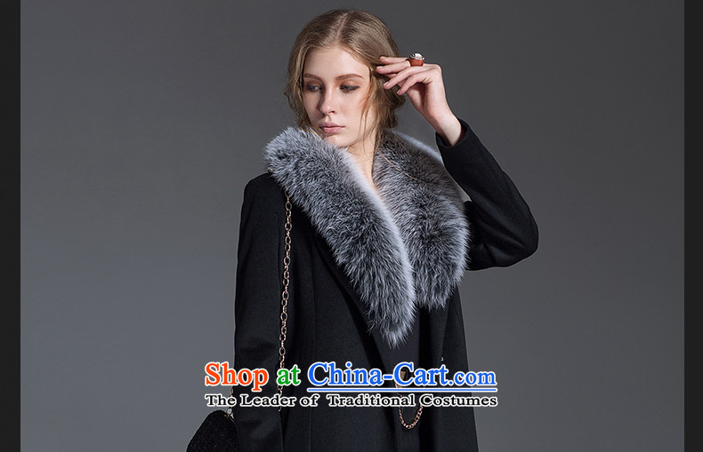 Headquarters or custom cashmere overcoat girls Chu 2015 autumn and winter new really gross for long coats fox gross? Jacket coat Western Wind black L picture, prices, brand platters! The elections are supplied in the national character of distribution, so action, buy now enjoy more preferential! As soon as possible.