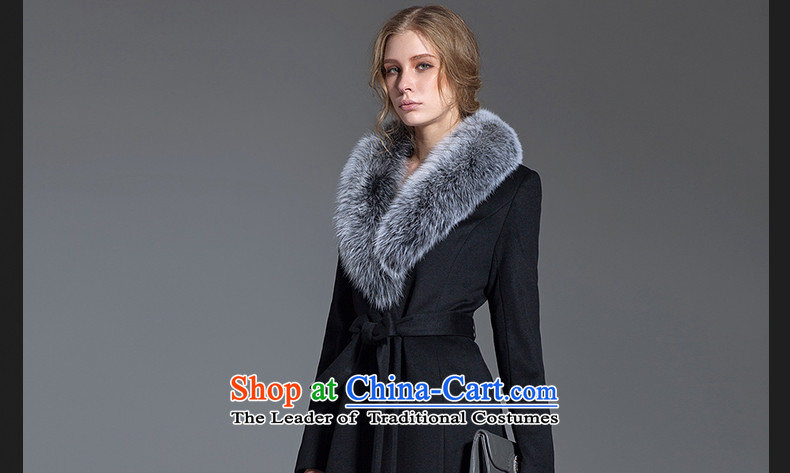 Headquarters or custom cashmere overcoat girls Chu 2015 autumn and winter new really gross for long coats fox gross? Jacket coat Western Wind black L picture, prices, brand platters! The elections are supplied in the national character of distribution, so action, buy now enjoy more preferential! As soon as possible.