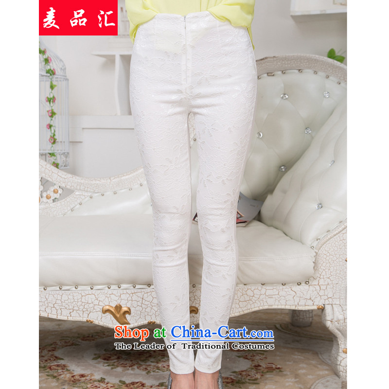 Mr products were women's centers by the autumn and winter, forming the basis of the video thin lace elastic 9 trousers shorts Top Loin of Sau San Fat MM to increase women's trousers, pants 2103 Black 3XL castor recommendations 160-190, Mr Hui has been pressed, online shopping