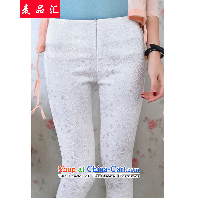 Mr products were women's centers by the autumn and winter, forming the basis of the video thin lace elastic 9 trousers shorts Top Loin of Sau San Fat MM to increase women's trousers, pants 2103 Black 3XL castor recommendations 160-190, Mr Hui has been pressed, online shopping