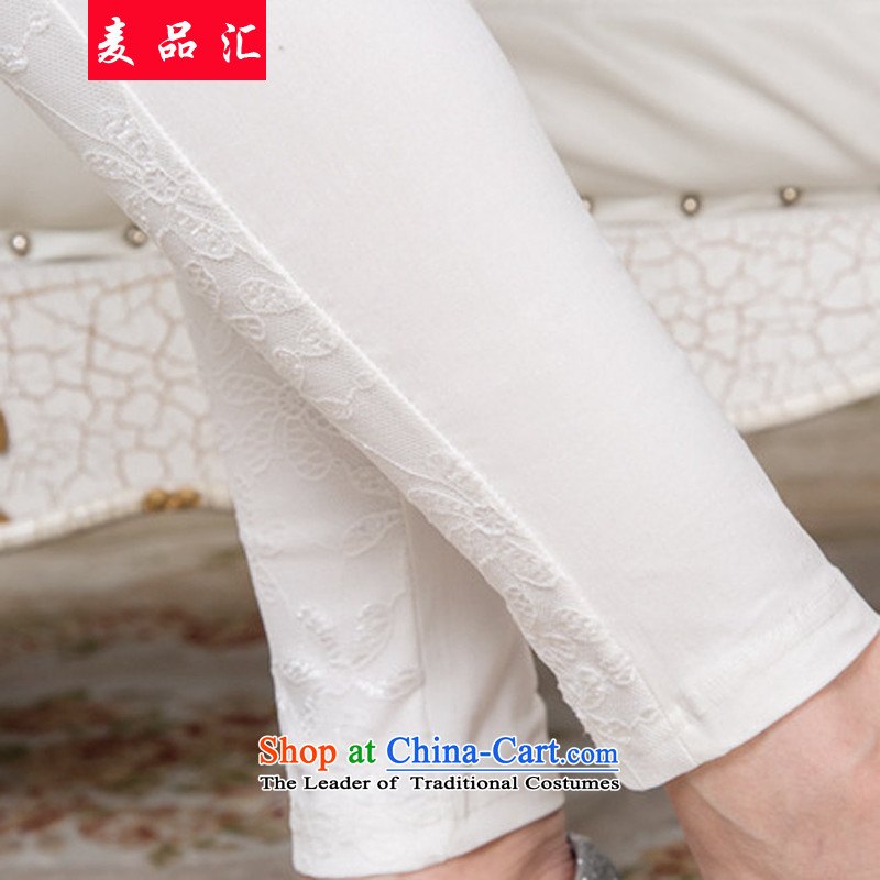 Mr products were women's centers by the autumn and winter, forming the basis of the video thin lace elastic 9 trousers shorts Top Loin of Sau San Fat MM to increase women's trousers, pants 2103 Black 3XL castor recommendations 160-190, Mr Hui has been pressed, online shopping