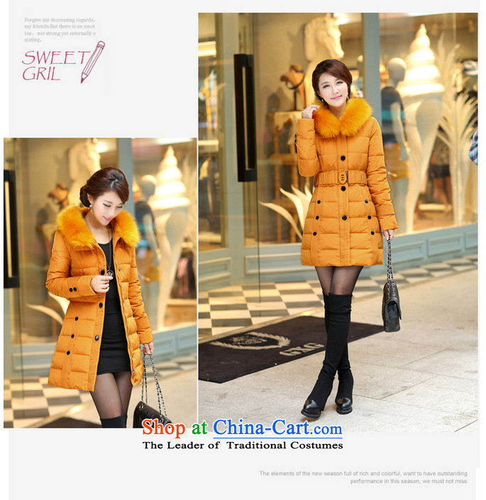Thus large 2015 Yeon female western thick MM larger video thin cotton coat to increase girls in winter coats cotton long thick yellow orange 5XL 8728# female picture, prices, brand platters! The elections are supplied in the national character of distribution, so action, buy now enjoy more preferential! As soon as possible.