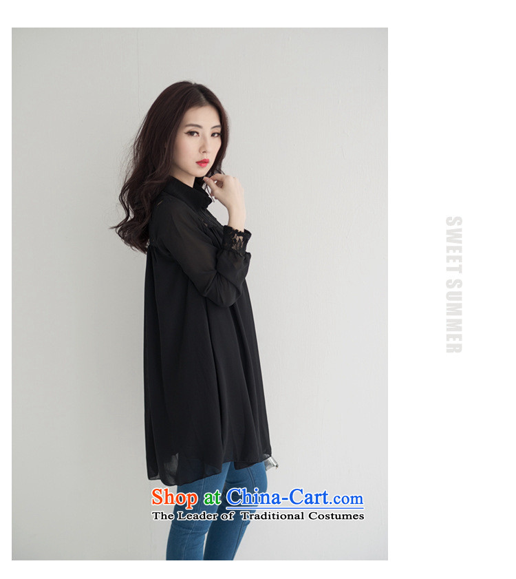 To increase the number missdonut women with new expertise autumn sister 200 catties shirt Korean thick, Hin thin large shirts, women's long-sleeved thin black large XXL recommendations 160-180 catty picture, prices, brand platters! The elections are supplied in the national character of distribution, so action, buy now enjoy more preferential! As soon as possible.