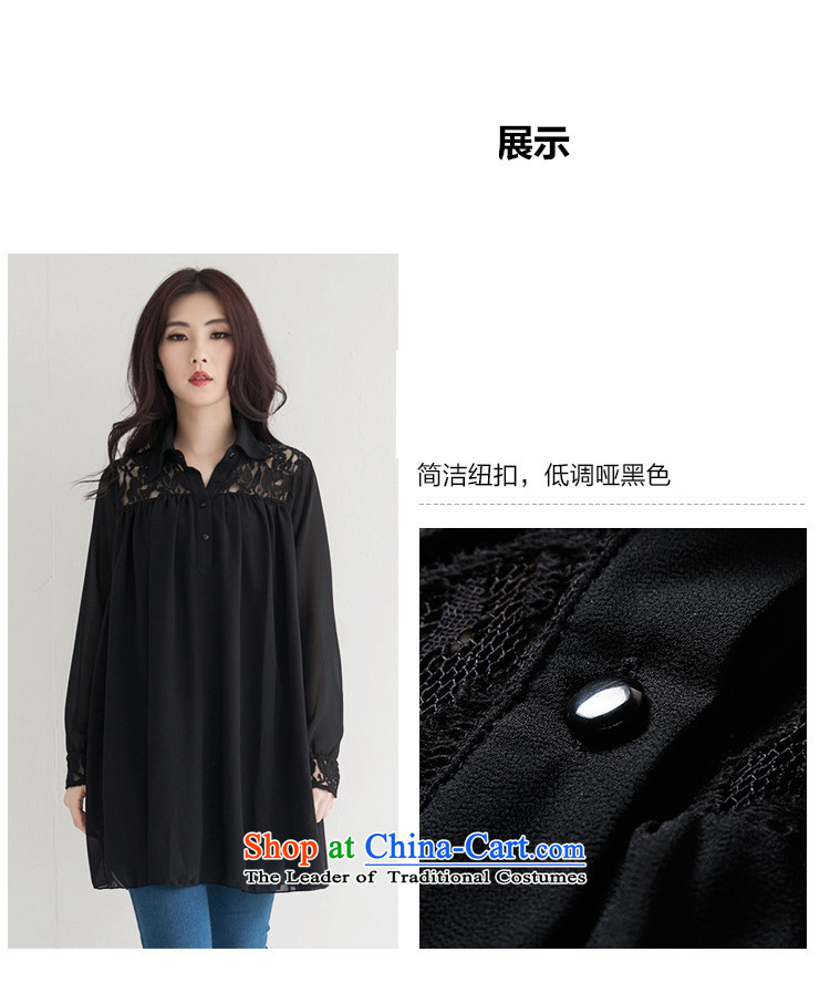 To increase the number missdonut women with new expertise autumn sister 200 catties shirt Korean thick, Hin thin large shirts, women's long-sleeved thin black large XXL recommendations 160-180 catty picture, prices, brand platters! The elections are supplied in the national character of distribution, so action, buy now enjoy more preferential! As soon as possible.