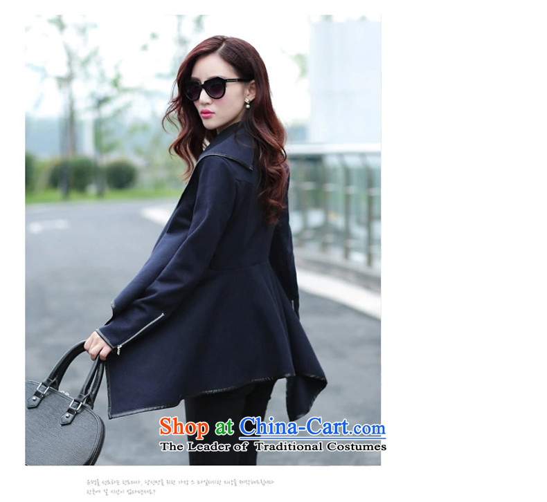Lostmojo 2015 autumn and winter for women Foutune of gross Connie Sau San Mao cloak over the medium to longer term?) Women's blouses coats 8601 Navy M picture, prices, brand platters! The elections are supplied in the national character of distribution, so action, buy now enjoy more preferential! As soon as possible.