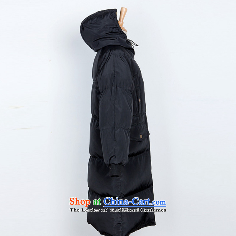 Song Tao Winter Female Pinocchio Park Shin Hye-won of the same version of the long coat couples cotton coat jacket A09/ feather black/black inner liner 2XL 180 catties, within the proposed Song Tao , , , shopping on the Internet