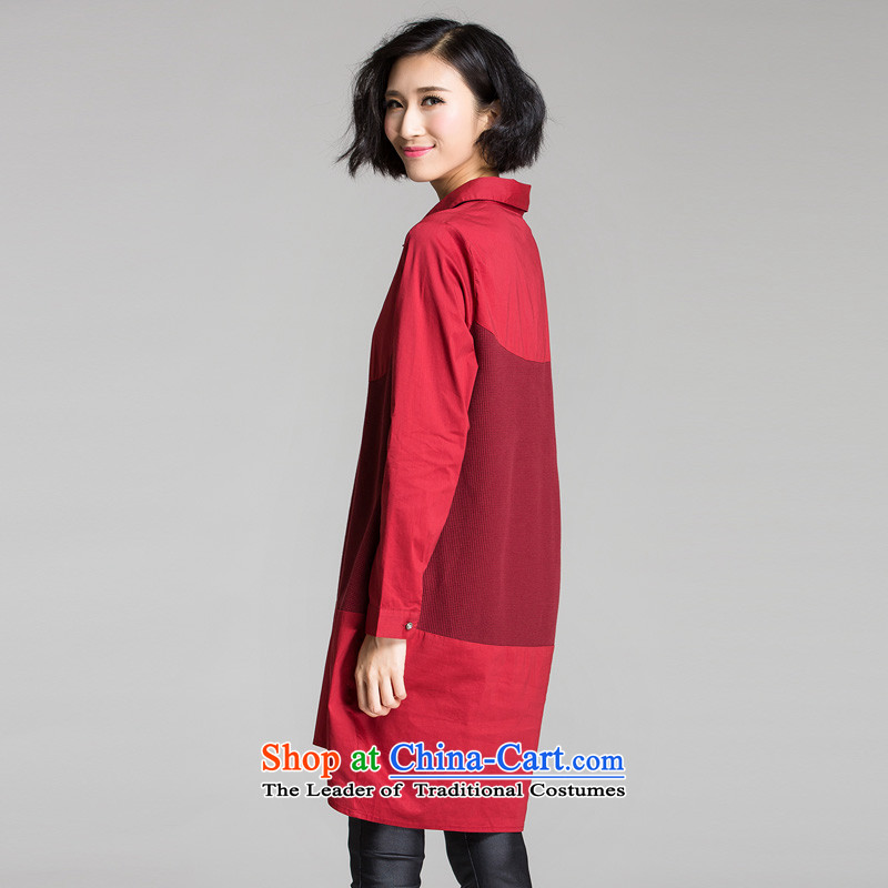 The Eternal-soo to xl women's dresses thick sister 2015 Autumn replacing new products, Hin thin, thick Korean loose black long shirt for poverty long-sleeved shirts BOURDEAUX 3XL, eternal Soo , , , shopping on the Internet
