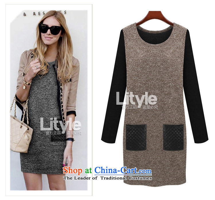 Xiang Jiang 2015 extra thick mm autumn female new products to increase the number of loose dress thick sister 200 catties, forming the long-sleeved brown 2021 large skirt 5XL picture, prices, brand platters! The elections are supplied in the national character of distribution, so action, buy now enjoy more preferential! As soon as possible.