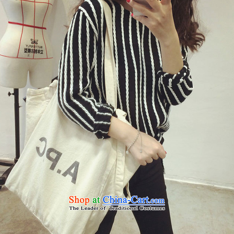 O Ya-ting 2015 autumn and winter new to increase women's code thick mm video slender T-shirt shirt, forming the Streaks Korean women Knitted Shirt black 4XL recommends that you, O Jacob 160-180-ting (aoyating) , , , shopping on the Internet