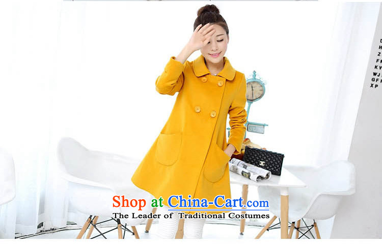 In 2015, the largest number kou women fall/winter collections for women won the new version of the long lapel a wool coat jacket F6368 YELLOW L picture, prices, brand platters! The elections are supplied in the national character of distribution, so action, buy now enjoy more preferential! As soon as possible.