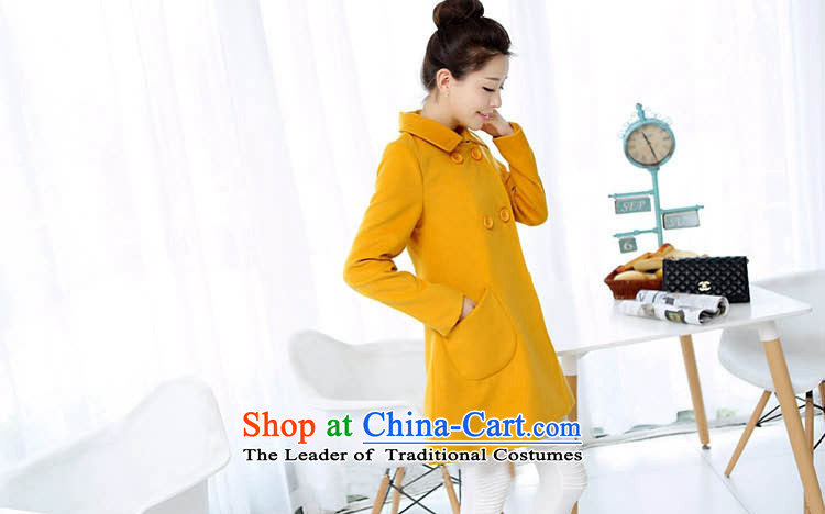 In 2015, the largest number kou women fall/winter collections for women won the new version of the long lapel a wool coat jacket F6368 YELLOW L picture, prices, brand platters! The elections are supplied in the national character of distribution, so action, buy now enjoy more preferential! As soon as possible.