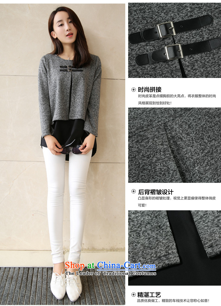 The requested maximum number of ladies autumn T-shirts to increase long-sleeved blouses and round-neck collar western minimalist gray T-shirt HM-9962 large gray code XL Photo, prices, brand platters! The elections are supplied in the national character of distribution, so action, buy now enjoy more preferential! As soon as possible.