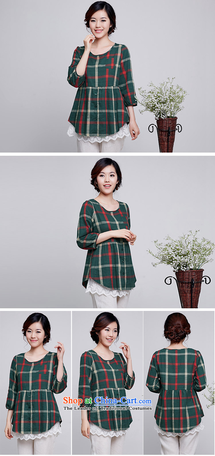 For People Doi xl women in spring and autumn 2015 new seven-sleeved shirt cotton linen dolls thick MM loose video thin T shirt female Blue M picture, prices, brand platters! The elections are supplied in the national character of distribution, so action, buy now enjoy more preferential! As soon as possible.