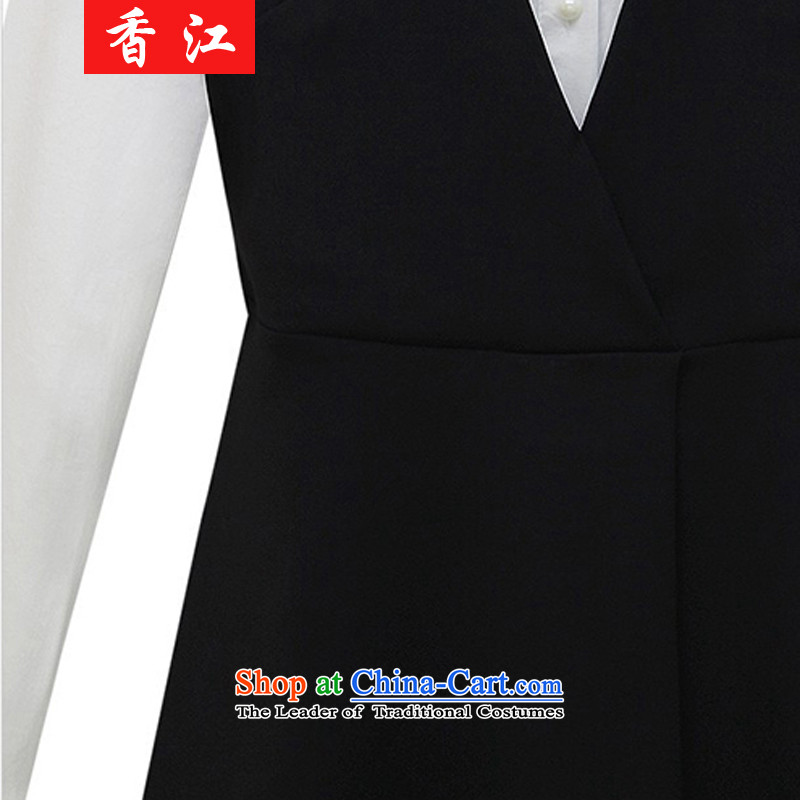Xiang Jiang thick sister Kit 2015 200 catties white shirt with skirt two kits dresses loose video thin package and to short skirts xl 320 black and white 3XL, Xiangjiang , , , shopping on the Internet