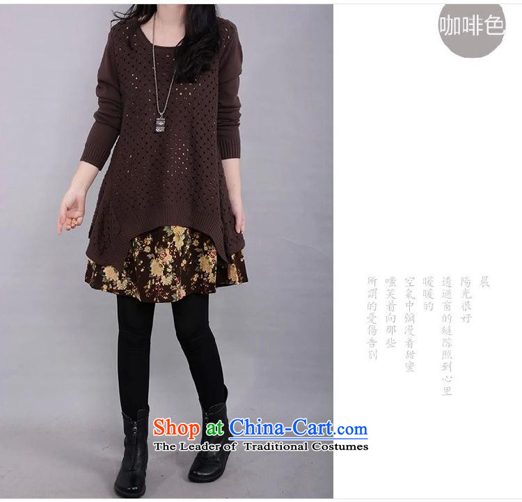 Bo Han large Xuan Women 2015 Fall/Winter Collections of the new Korean wild thick mm low female cotton linen knitted sweaters two kits dresses s8180 navy XXXL picture, prices, brand platters! The elections are supplied in the national character of distribution, so action, buy now enjoy more preferential! As soon as possible.