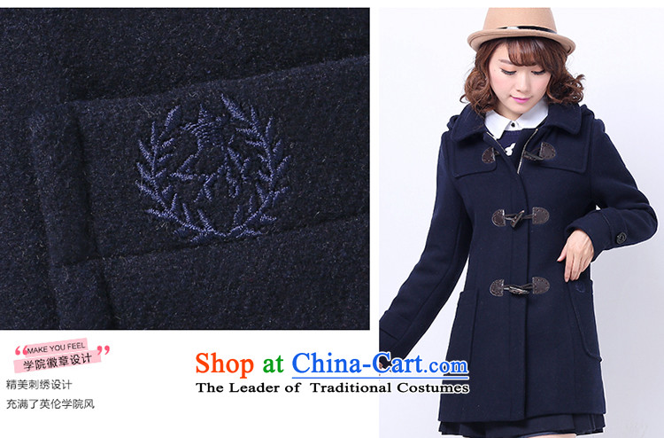 C.o.d. kashiwakawa cloth Yeon winter new teenage students for winter coats female Korean gross? Edition horns detained a wool coat preppy gross coats sweet wild? navy blue XL Photo, prices, brand platters! The elections are supplied in the national character of distribution, so action, buy now enjoy more preferential! As soon as possible.
