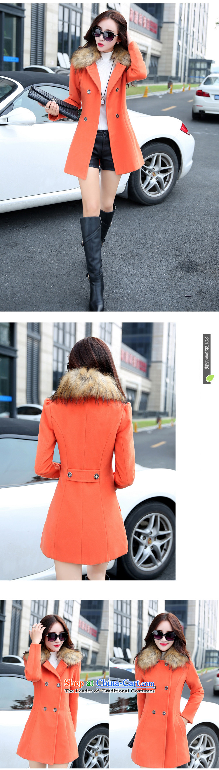 The Dumping e 2015 Fall/Winter Collections in the New Sau San long hair? coats collar nagymaros a jacket female 888 red  XL Photo, prices, brand platters! The elections are supplied in the national character of distribution, so action, buy now enjoy more preferential! As soon as possible.