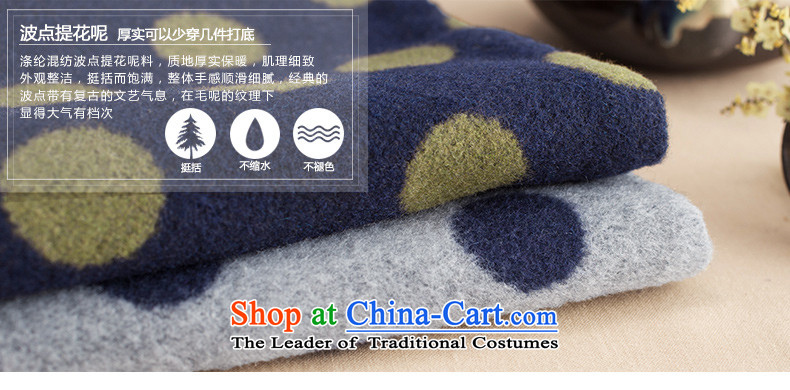 Athena Chu Cayman Fanfan Fan installed new autumn 2015 simple point? The jacket long wave)? coats wild) elections as soon as possible hidden deep blue 8533210283 S picture, prices, brand platters! The elections are supplied in the national character of distribution, so action, buy now enjoy more preferential! As soon as possible.